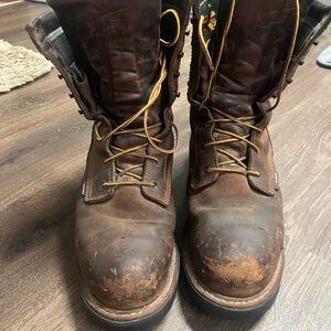 Men's Brown Work Boots - Durable Leather Safety Boot